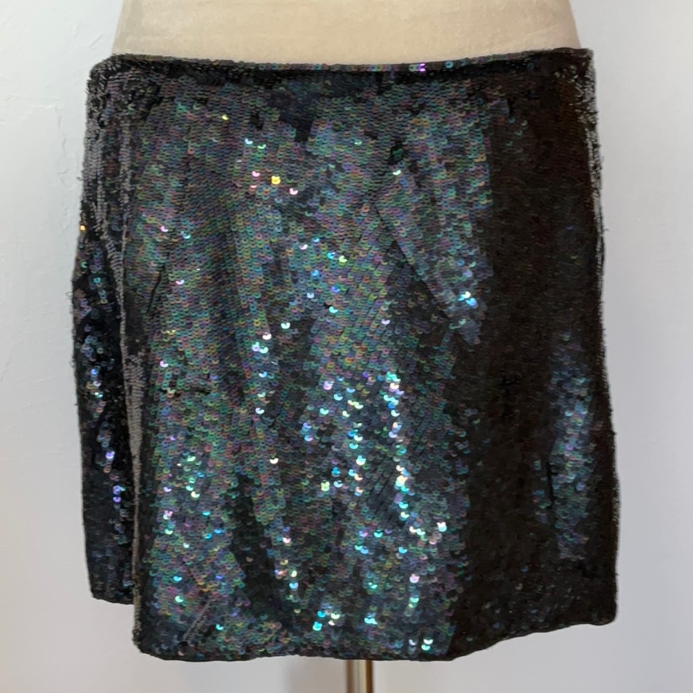 Armani Exchange Black sequin mini